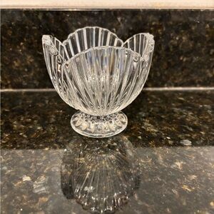 Marquis by Waterford Small Crystal Cut Scalloped Bowl/Tealight Holder